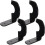 5Sets Baseballschlägerwandhalter Metall Robust 3