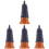 4Pcs Traditional Tower Model Mini Resin Statue Tabletop Decor 3