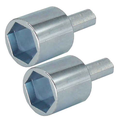 8Pcs Power Drill Socket for Scissor Jack Reliable Silver Adapter