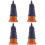 4Pcs Traditional Tower Model Mini Resin Statue Tabletop Decor 6