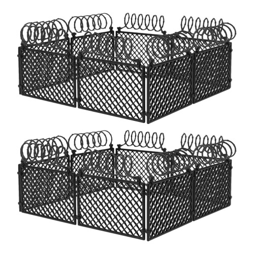 6 Sets War Scene Fence For Micro Landscape Diy Projects 1