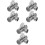 3 Pcs Water Flow Control Valve Shower Valves Diverter Attachment 4