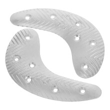 4 Pairs Metal Heel Plates Sole Repair Kit With Screws For Men Boots