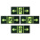 16 Pcs Glowing Exit Sticker Self Luminous Emergency Wall Safety Sign 3