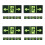 16 Pcs Glowing Exit Sticker Self Luminous Emergency Wall Safety Sign 4
