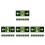 16 Pcs Glowing Exit Sticker Self Luminous Emergency Wall Safety Sign 9