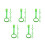 20 Pcs Pull Up Rings For Playpen Walking Exercise Safety 8