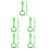 20 Pcs Pull Up Rings For Playpen Walking Exercise Safety 6