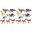 16 Pcs Artificial Dinosaur Model Set Plastic Figurines For Kids 2