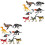 16 Pcs Artificial Dinosaur Model Set Plastic Figurines For Kids 3