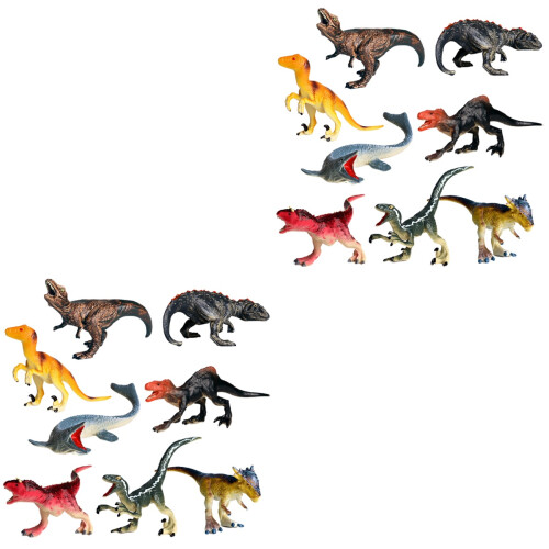 16 Pcs Artificial Dinosaur Model Set Plastic Figurines For Kids 2