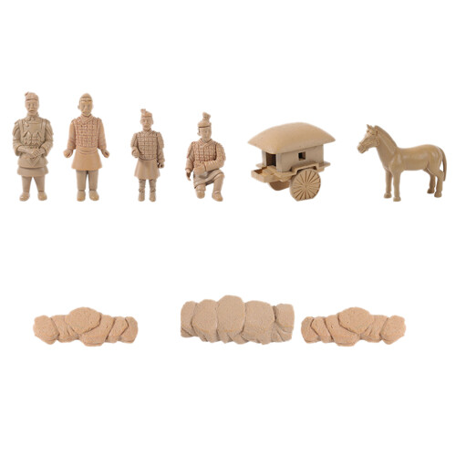 3 Sets Terracotta Soldier Desktop Decorative Mini Model 1