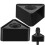 8 Pcs Portable Abs Triangle Mic Flag Station Logo Black 1