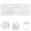 2Pcs Handheld Microphone Logo Station For Diy With Hook And Loop 10