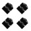 8 Pcs Portable Abs Triangle Mic Flag Station Logo Black 10