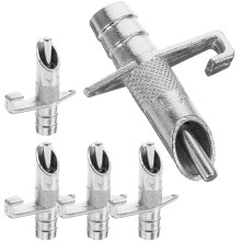 15Stk Metall Kaninchen Tränkeflasche Düse Robuste Wasserflasche Silber