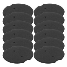 60 Pcs Round Ring Display Pads For Jewelry Earrings Stand Black