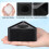 8 Pcs Portable Abs Triangle Mic Flag Station Logo Black 7
