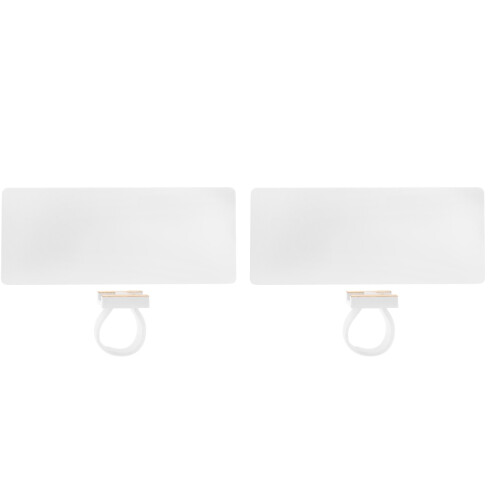 2Pcs Handheld Microphone Logo Station For Diy With Hook And Loop 2