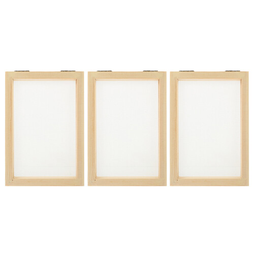 6 Pcs Diy Paper Making Wood Frame 1