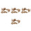 4 Sets Terracotta Warriors Desktop Decorative Mini Horse Model 9