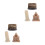 2 Sets Miniature World Landmark Building Models Realistic Decor 9