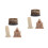 2 Sets Miniature World Landmark Building Models Realistic Decor 5