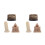 2 Sets Miniature World Landmark Building Models Realistic Decor 8