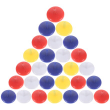 100St Duurzame Plastic Balmarkers Golf Kleuren Marker