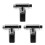 3St Zilveren Douche Thermometer Water Temperatuurmeter LED 6