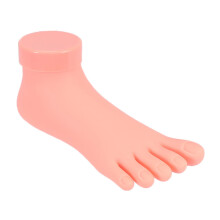 Nail Practice Foot Model with Realistic Skin Touch, Flexible Silicone Mannequin for Pedicure Training