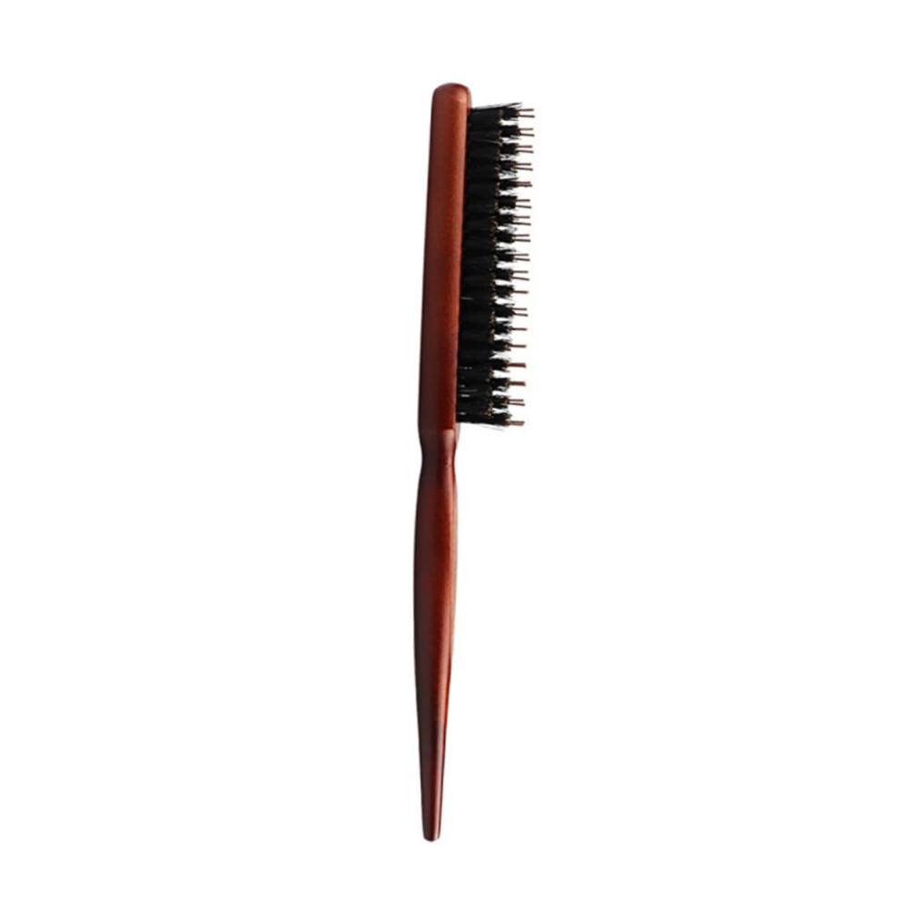 Unisex Wooden Bristle Hair Brush Detangling Comb For Curly Hair With Ergonomic Wooden Handle