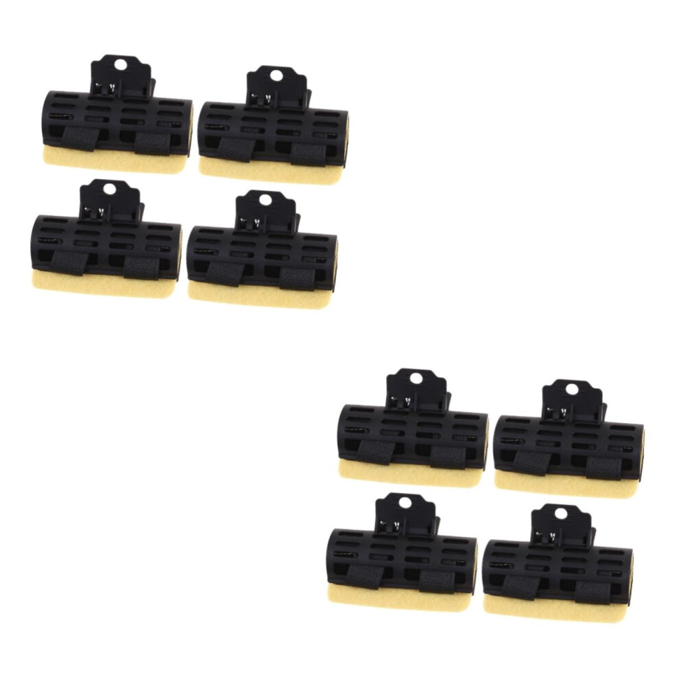 8pcs Professional Hair Clips with Secure Jawstyle Clamp for Salon Styling and Heat Rollers