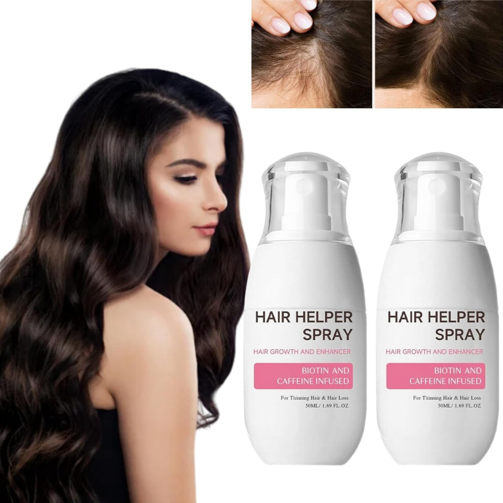 Hair Growth Spray with Rice Water Treatment for Volume and Nourishment, Frizz Control (2PCS)