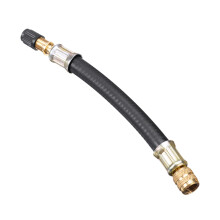100mm Brass Valve Stem Extender with Airtight Seal, Rotatable Base for Car Bike RV Truck SUV