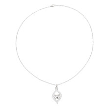 2Stk Duftkette Herz Urne Silber Ascheschmuck