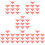 60Pcs Red Silk Square Scarves Lightweight Dance Performance Veils 11