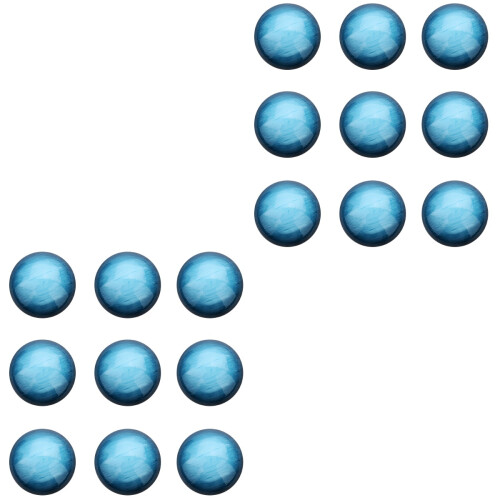 2Stk Hellblaue Resin Patch Halbkreis Schmuck Basteln DIY Schmuckdesign 2