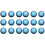 2Stk Hellblaue Resin Patch Halbkreis Schmuck Basteln DIY Schmuckdesign 2