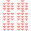 60Pcs Red Silk Square Scarves Lightweight Dance Performance Veils 7