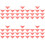 60Pcs Red Silk Square Scarves Lightweight Dance Performance Veils 2