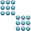 2Stk Hellblaue Resin Patch Halbkreis Schmuck Basteln DIY Schmuckdesign 6