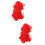 2Stk Nylon Slow Feeder Bag in Rot, Großer Pferdefütterungsbeutel 7