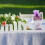 100Pièces Cadeaux Violet Avec Cordons Organza 3