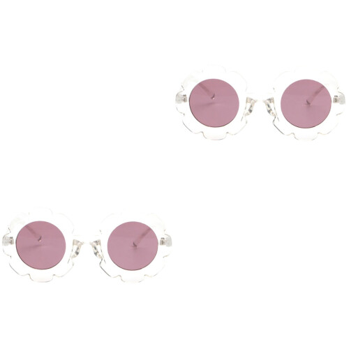 2Stk Kinderbrille Transparent Haltbar Sonnenblumen 2