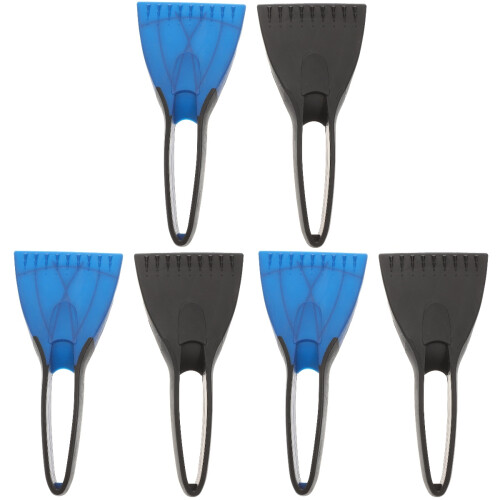 6Stk Notfall Schneeschaufel Auto Kunststoff Mini Eisschaber Set 1