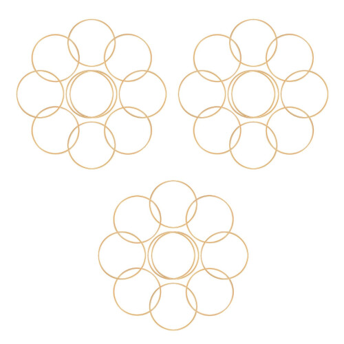 30Stk Metallringe Gold Für Und Wandgestaltung 1