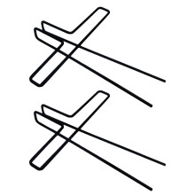 4Pièces Clips De Mémo Métal Noir Pour Pages De Livre Musical