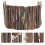2Pièces Clôture En Bois Hamster Reptiles Durable Marron Clair 10