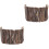 2Pièces Clôture En Bois Hamster Reptiles Durable Marron Clair 3